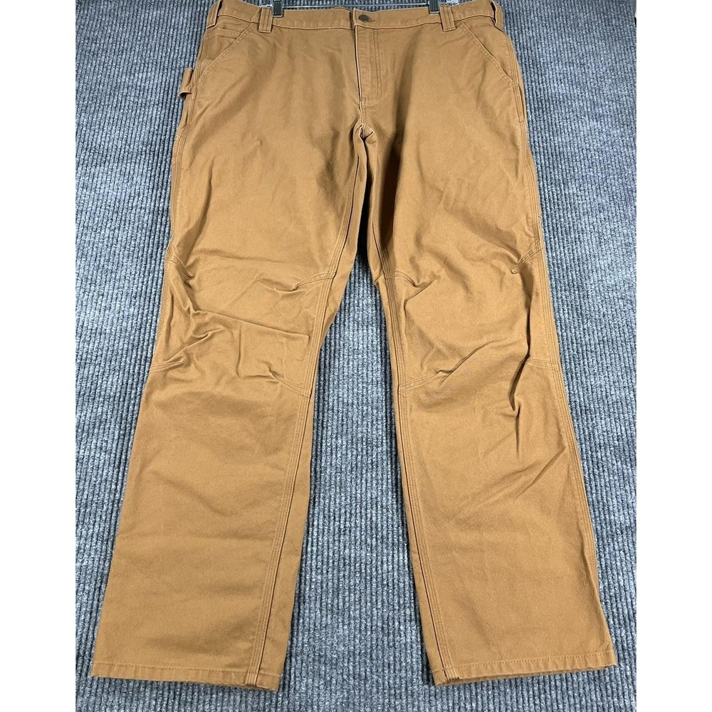 Carhartt Pants Mens 40x32 Brown Rugged Flex Duck Utility Straight Fit BN3339-M‎